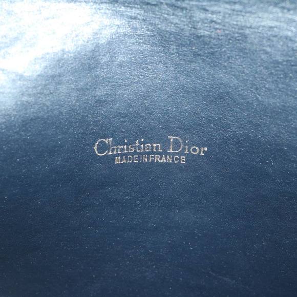 Christian Dior Trotter Canvas Shoulder Bag Navy Auth 69408 - Picture 11 of 16